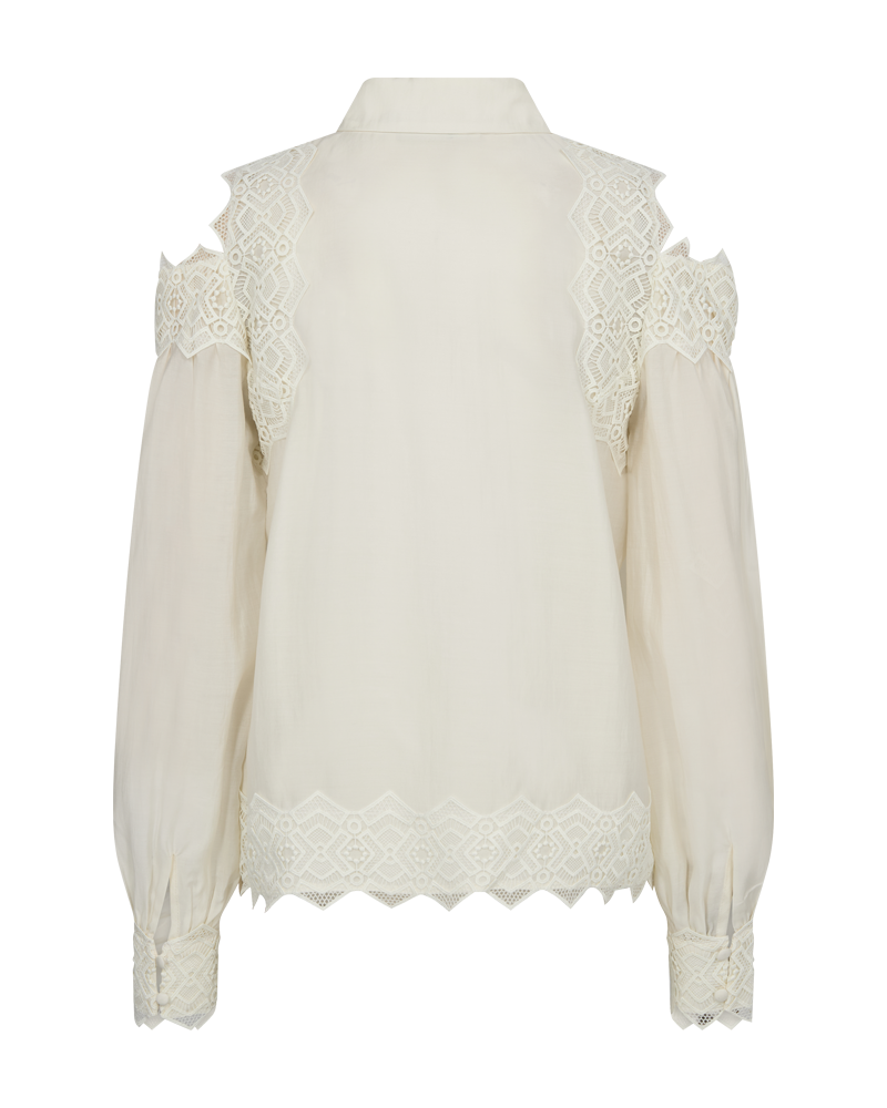 CMMOLLY - HEMD IN WEISS,WOLLWEISS