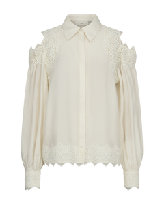 CMMOLLY - HEMD IN WEISS,WOLLWEISS
