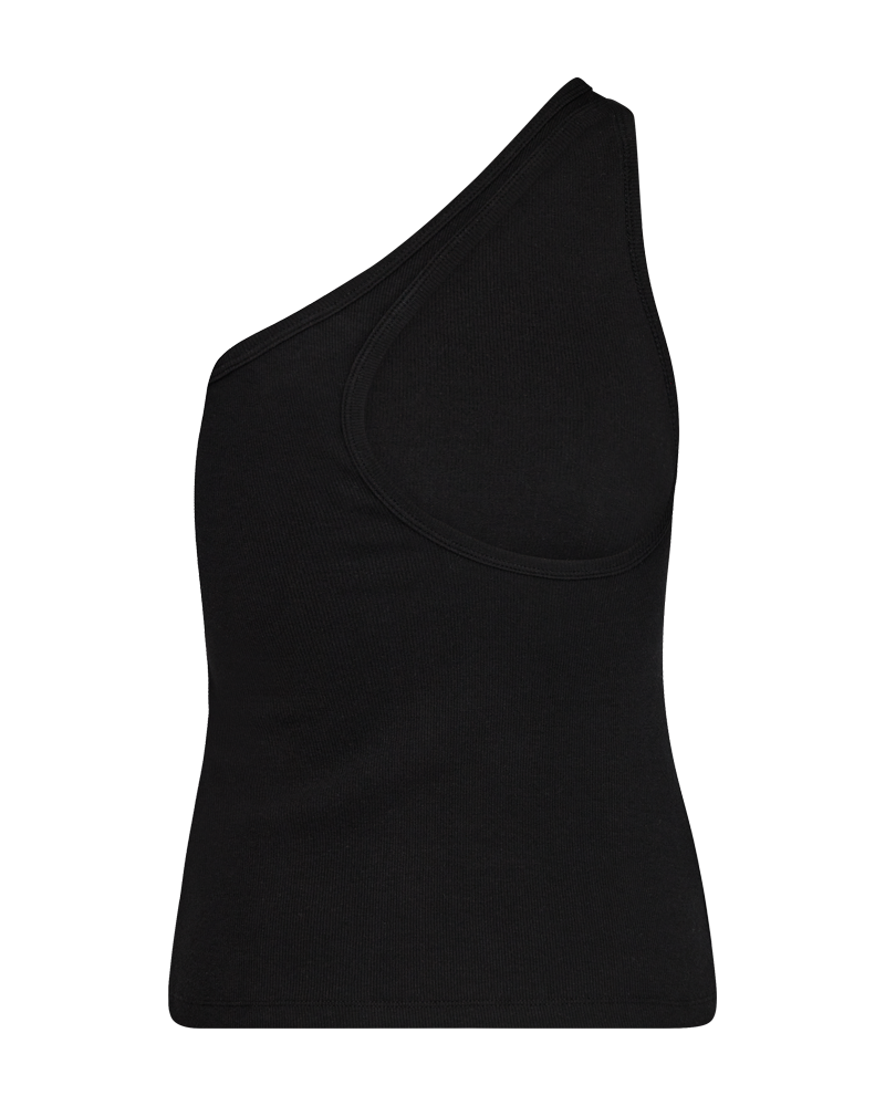 CMSIV - ONE-SHOULDER-TOP IN SCHWARZ