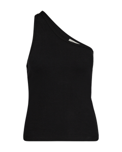 CMSIV - ONE-SHOULDER-TOP IN SCHWARZ
