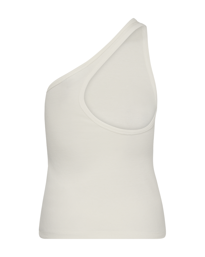 CMSIV - ONE-SHOULDER-TOP IN WEISS,WOLLWEISS