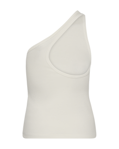 CMSIV - ONE-SHOULDER-TOP IN WEISS,WOLLWEISS
