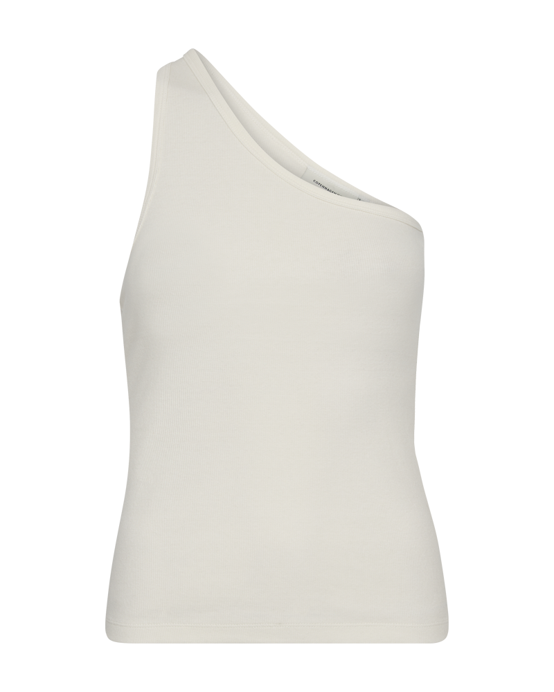 CMSIV - ONE-SHOULDER-TOP IN WEISS,WOLLWEISS