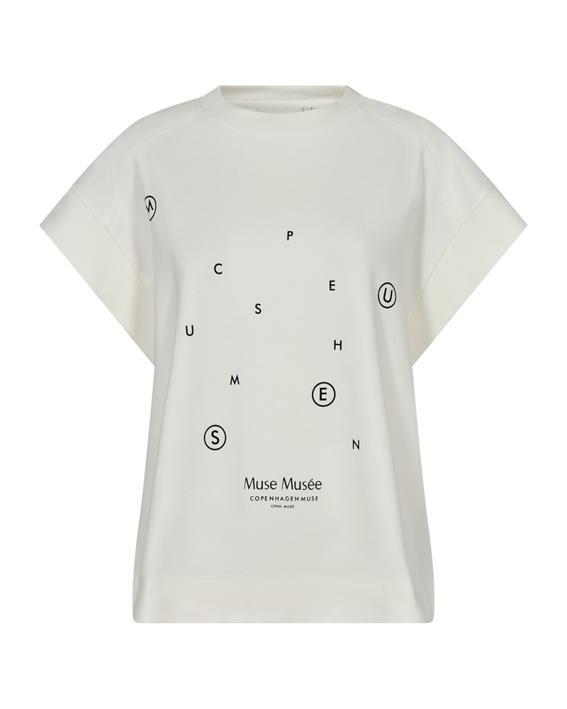 CMMUSE - T-SHIRT IN WEISS,WOLLWEISS