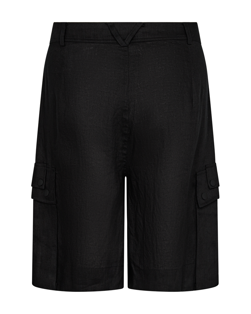 CMNATULI - HOCH TAILLIERTE SHORTS IN SCHWARZ