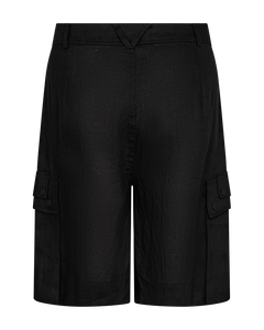 CMNATULI - HOCH TAILLIERTE SHORTS IN SCHWARZ