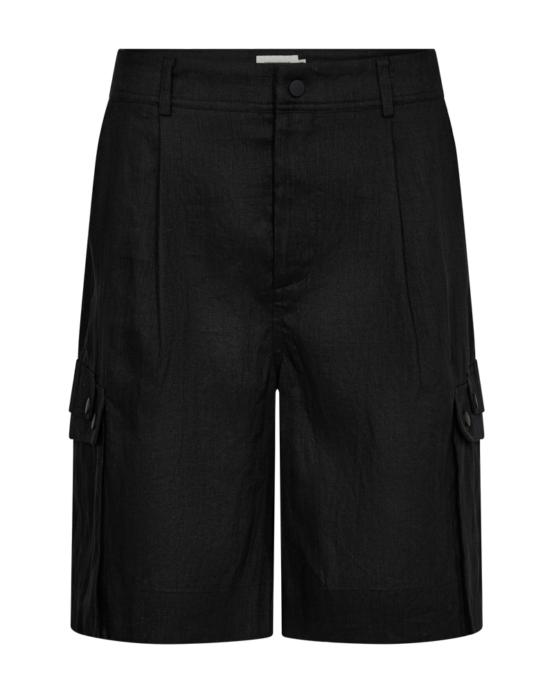 CMNATULI - HOCH TAILLIERTE SHORTS IN SCHWARZ