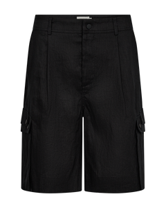 CMNATULI - HOCH TAILLIERTE SHORTS IN SCHWARZ