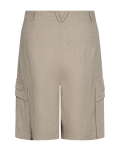 CMNATULI - HOCH TAILLIERTE SHORTS IN BEIGE