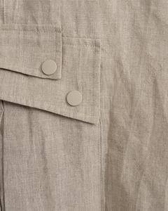 CMNATULI - HOCH TAILLIERTE SHORTS IN BEIGE