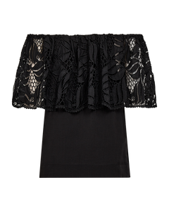 CMMOLLY - OFF-SHOULDER KLEID IN SCHWARZ
