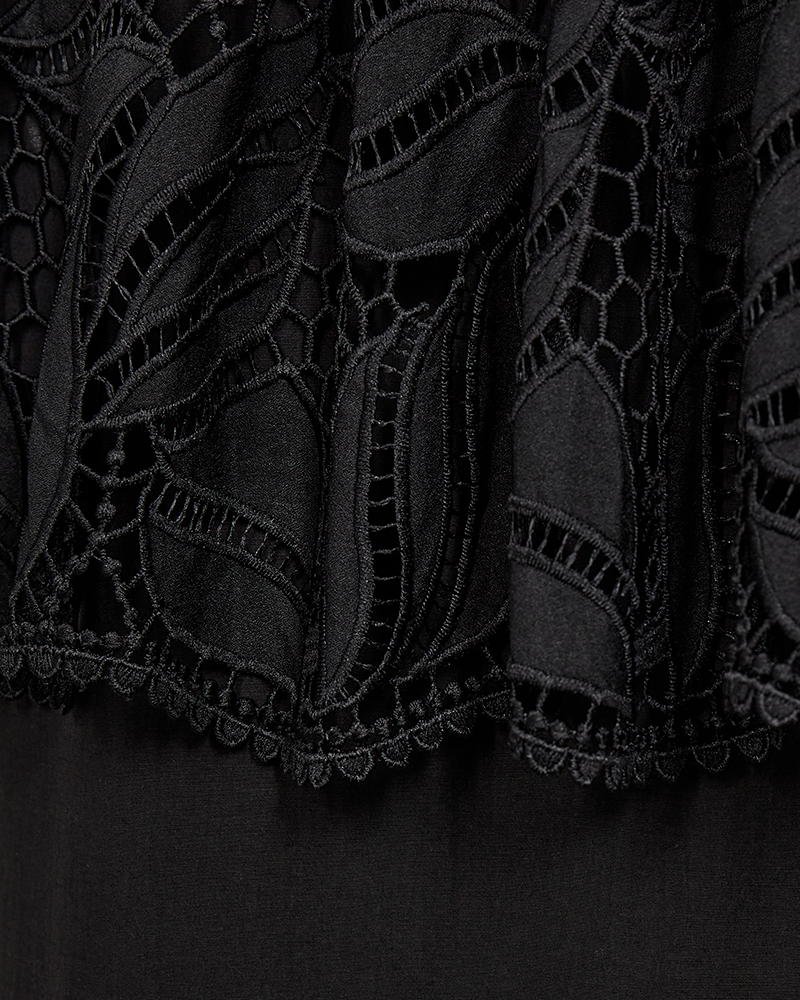 CMMOLLY - OFF-SHOULDER KLEID IN SCHWARZ
