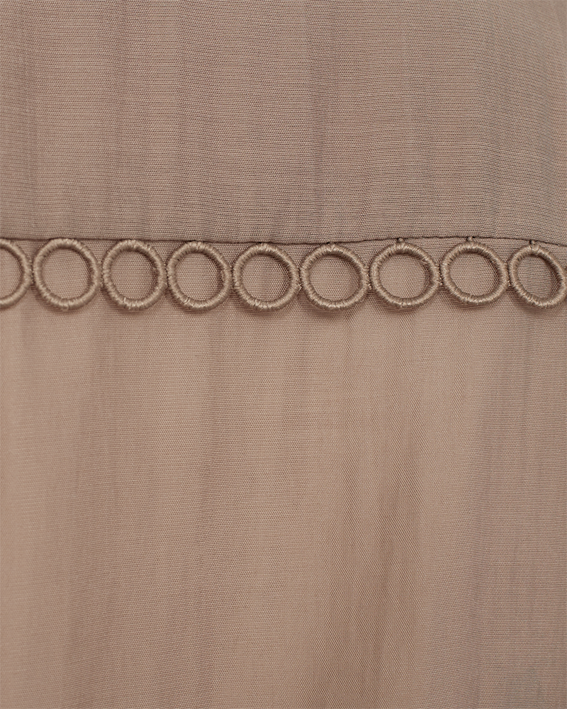 CMMOLLY - HEMD MIT SPITZE IN BEIGE