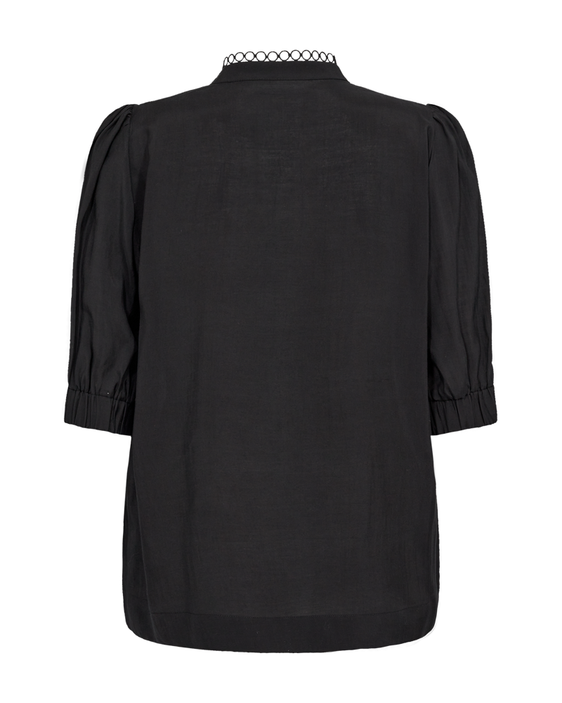 CMMOLLY - HEMD MIT SPITZE IN SCHWARZ