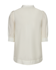 CMMOLLY - HEMD MIT SPITZE IN WEISS,WOLLWEISS
