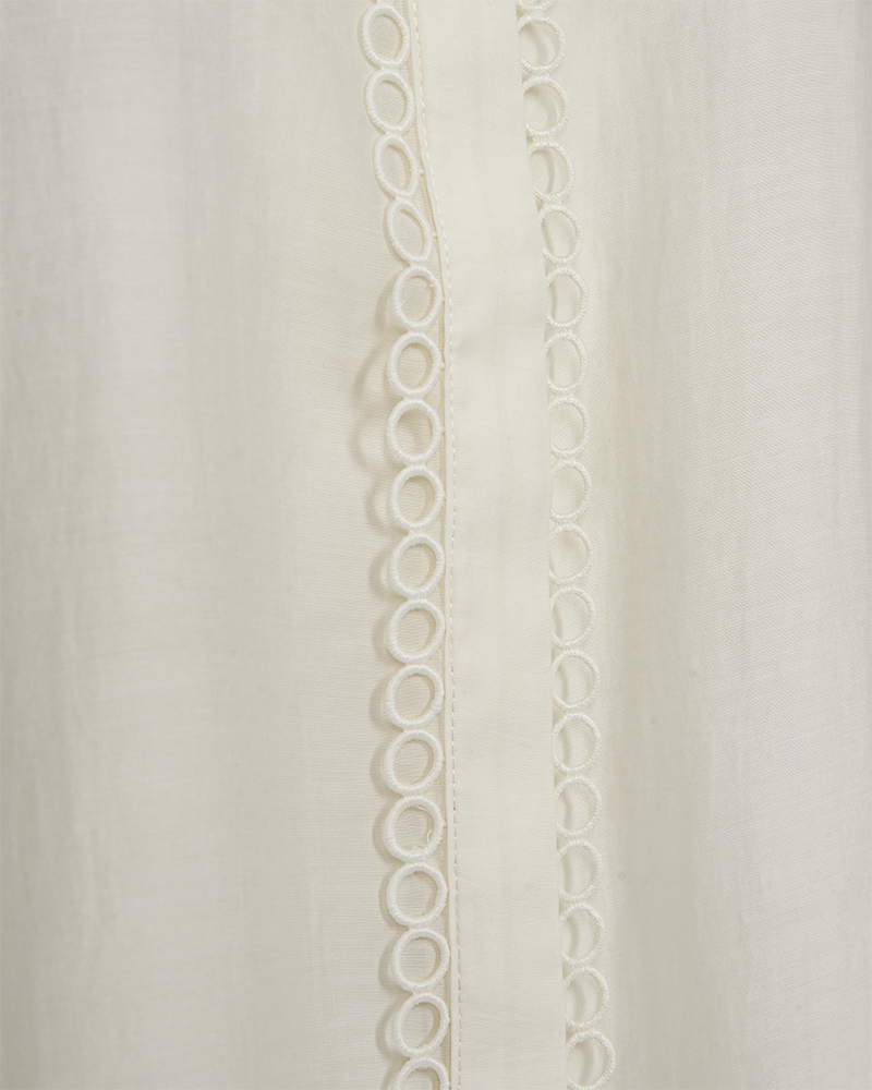 CMMOLLY - HEMD MIT SPITZE IN WEISS,WOLLWEISS