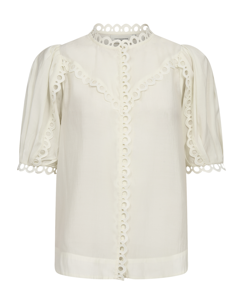 CMMOLLY - HEMD IN WEISS,WOLLWEISS