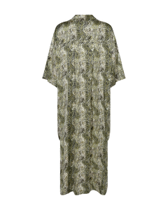 CMSABINA - KAFTAN IN BEIGE UND GRUN,WOLLWEISS