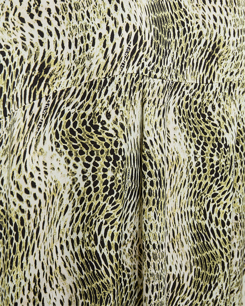 CMSABINA - KAFTAN IN BEIGE UND GRUN,WOLLWEISS