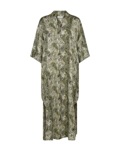 CMSABINA - KAFTAN IN BEIGE UND GRUN,WOLLWEISS