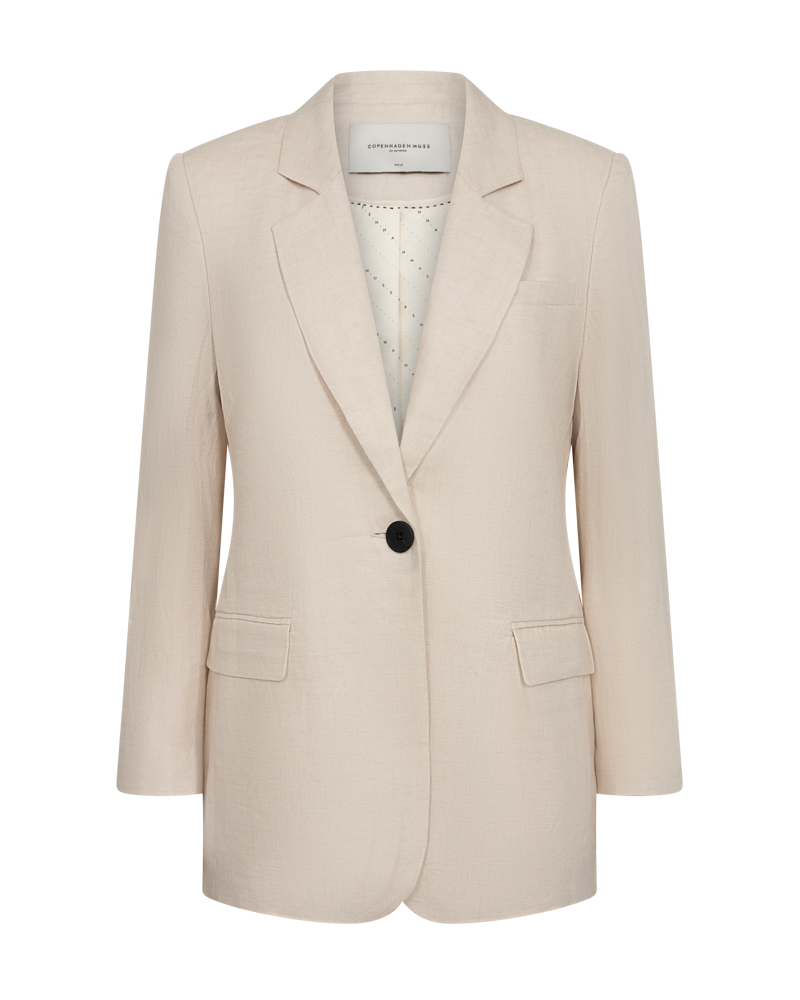 CMNATURE - BLAZER IN BEIGE,WOLLWEISS