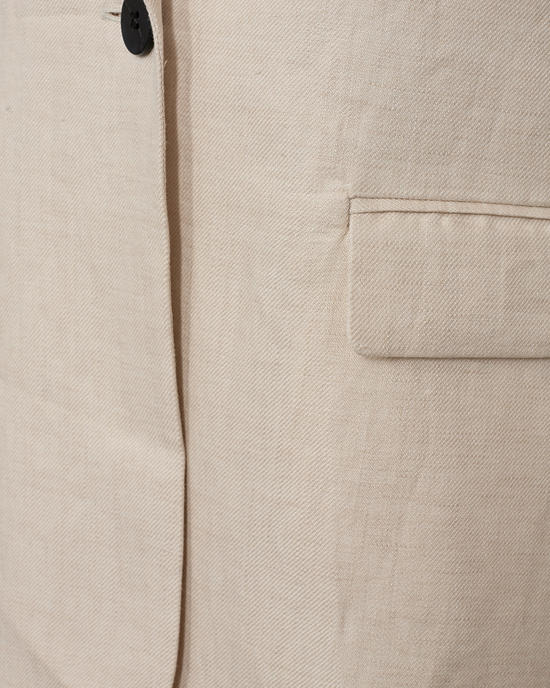 CMNATURE - BLAZER IN BEIGE,WOLLWEISS