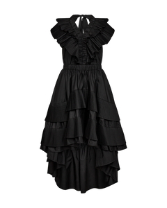 CMPLEAT - KLEID MIT RÜSCHEN IN SCHWARZ