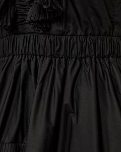 CMPLEAT - KLEID MIT RÜSCHEN IN SCHWARZ