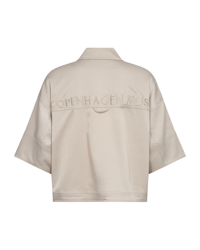 CMVIANNA - HEMD MIT ÜBERSCHNITTENEN SCHULTERN IN BEIGE