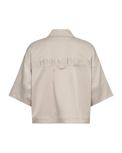 CMVIANNA - HEMD MIT ÜBERSCHNITTENEN SCHULTERN IN BEIGE