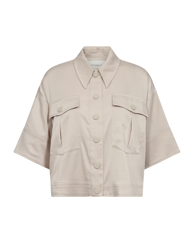 CMVIANNA - HEMD MIT ÜBERSCHNITTENEN SCHULTERN IN BEIGE