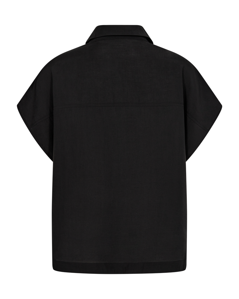 CMMOLLY - HEMD MIT BRUSTTASCHEN IN SCHWARZ
