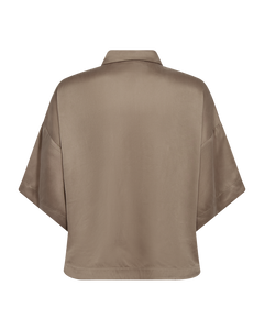 CMCUPRO - HEMD MIT ÜBERSCHNITTENEN SCHULTERN IN BEIGE