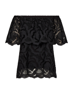 CMROTRA - OFF-SHOULDER TOP IN SCHWARZ