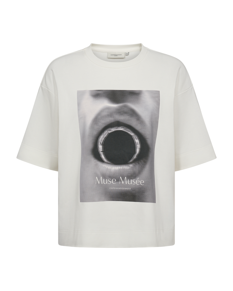 CMMUSE - T-SHIRT IN WEISS,WOLLWEISS