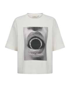 CMMUSE - T-SHIRT IN WEISS,WOLLWEISS