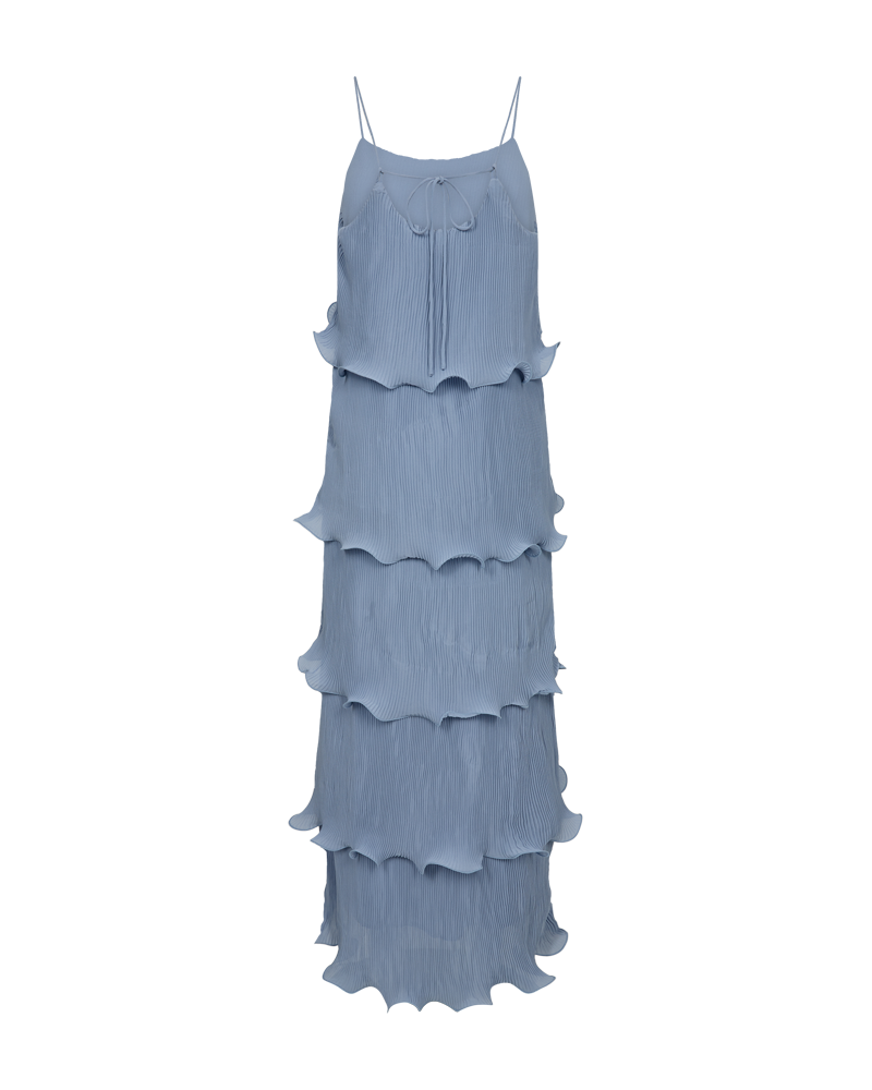 CMKIRA - PLISSIERTES KLEID IN BLAU