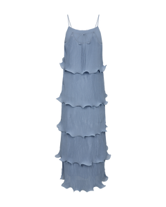 CMKIRA - PLISSIERTES KLEID IN BLAU