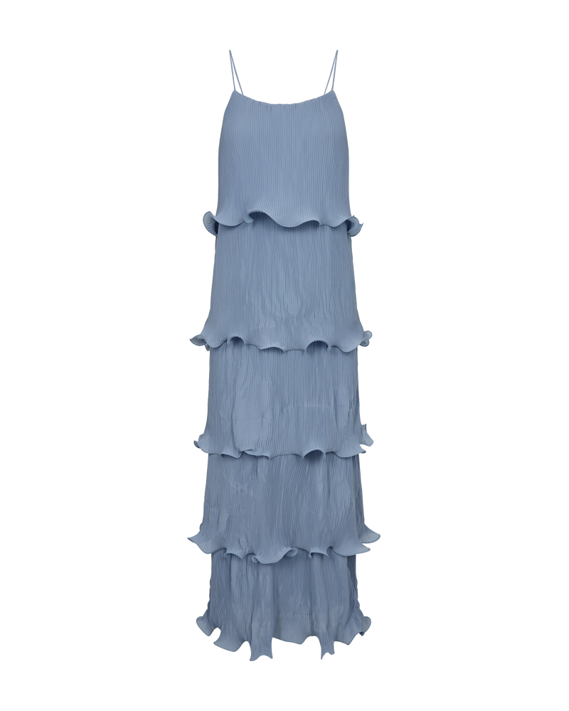 CMKIRA - PLISSIERTES KLEID IN BLAU