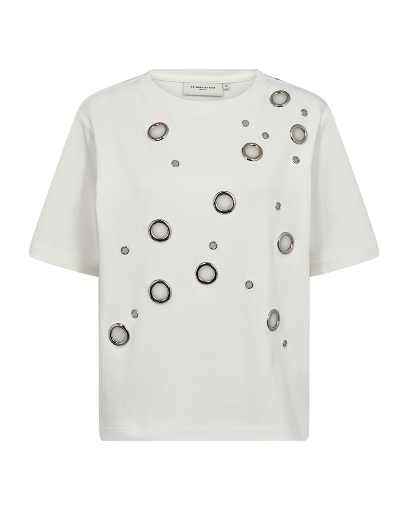 CMMUSE - T-SHIRT IN BEIGE,WOLLWEISS