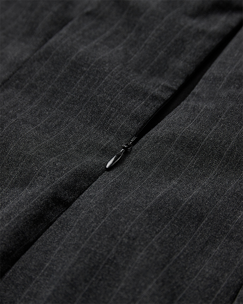 CMTIEDY - KLEID IN GRAU UND WEISS