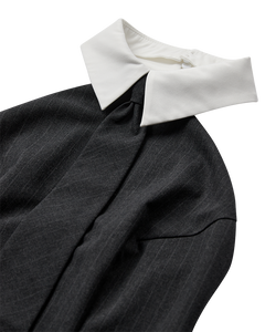 CMTIEDY - KLEID IN GRAU UND WEISS