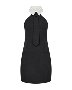 CMTIEDY - KLEID IN GRAU UND WEISS