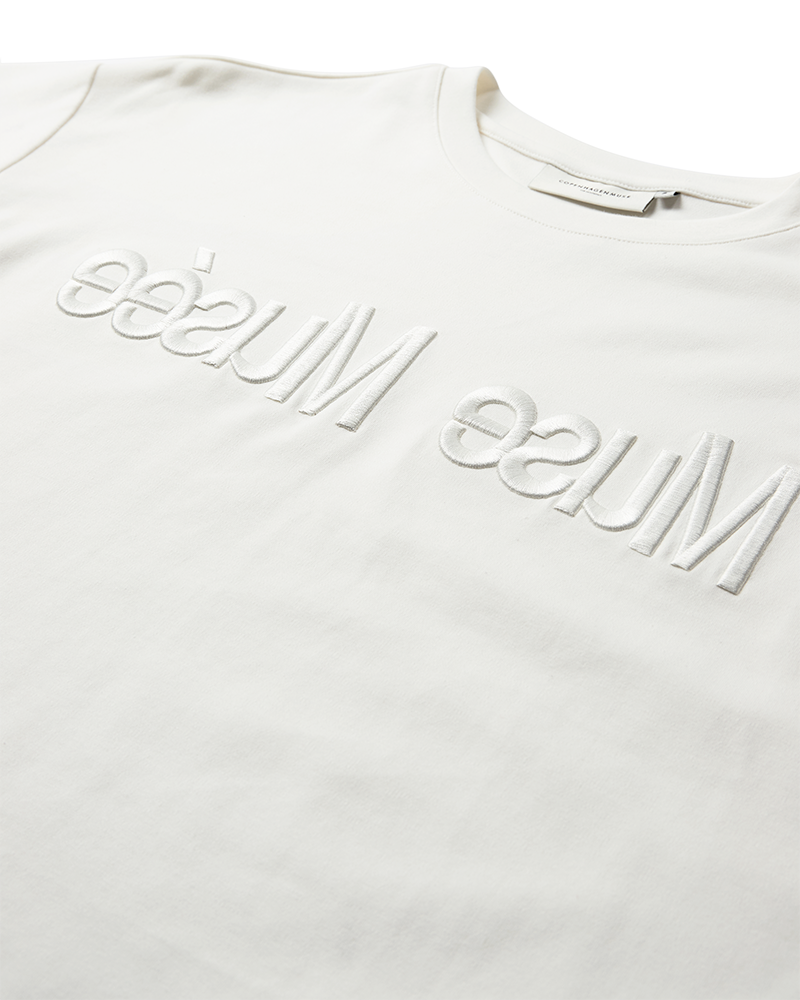 CMMUSE - T-SHIRT IN BEIGE,WOLLWEISS