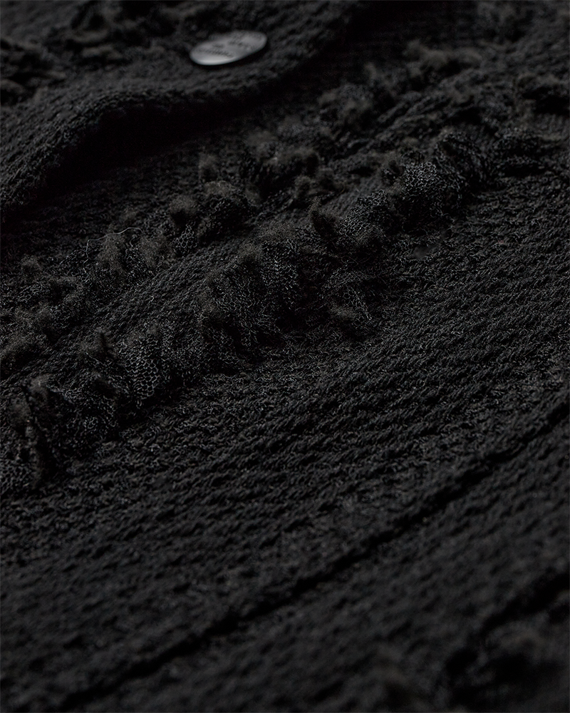 CMISLA - JACKE MIT FRANSEN IN SCHWARZ