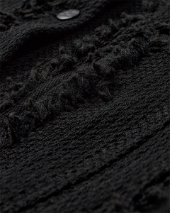 CMISLA - JACKE MIT FRANSEN IN SCHWARZ