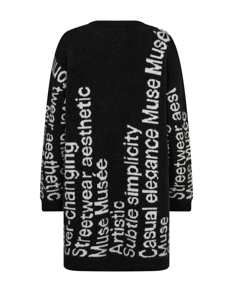 CMIBRA - KLEID IN SCHWARZ,WOLLWEISS