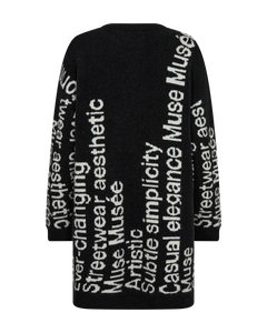 CMIBRA - KLEID IN SCHWARZ,WOLLWEISS
