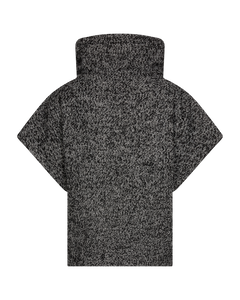 CMNETWO - OVERSIZE WESTE IN SCHWARZ,WOLLWEISS