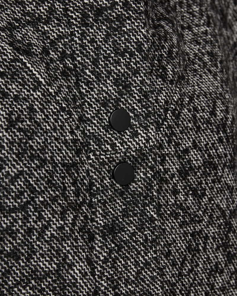 CMNETWO - OVERSIZE WESTE IN SCHWARZ,WOLLWEISS